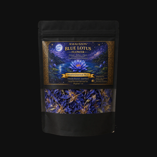 Blue Lotus Flower Tea, whole dried flowers, 1 oz pouch — studio