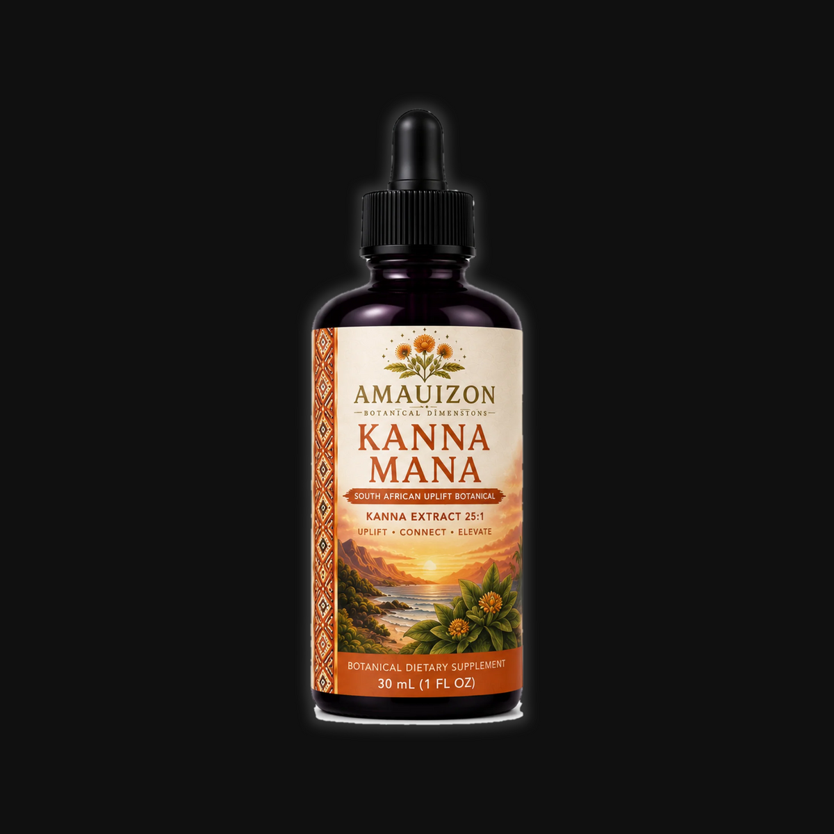 Kanna Mana™ Kanna botanical tincture, 30 mL bottle with dropper — studio v2