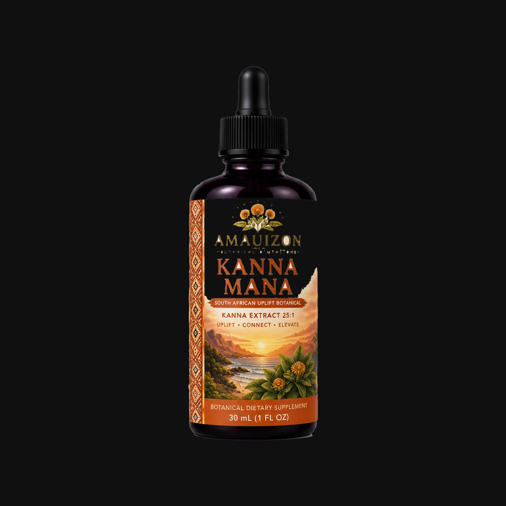 Kanna Mana™ Kanna botanical tincture, 30 mL bottle with dropper — studio