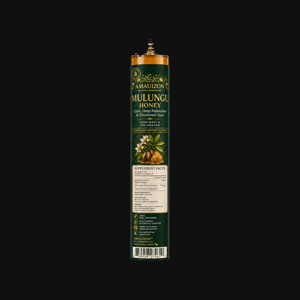 Mulungu Honey, 10 mL oral dispenser — studio