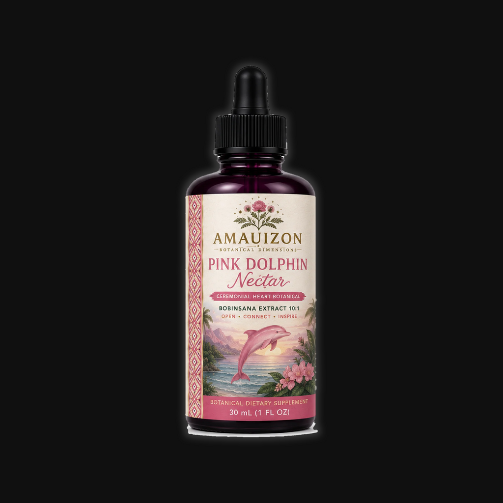 Pink Dolphin Nectar™ Bobinsana botanical tincture, 30 mL bottle with dropper — studio v2